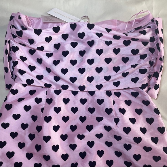 NEW! LoveShackFancy- Tilson Dress in Rosebud Pink Mini Heart Size 6 - Picture 6 of 9
